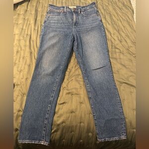 Madewell The Perfect Vintage Jean Classic Straight-Leg Blue Jeans - Women's